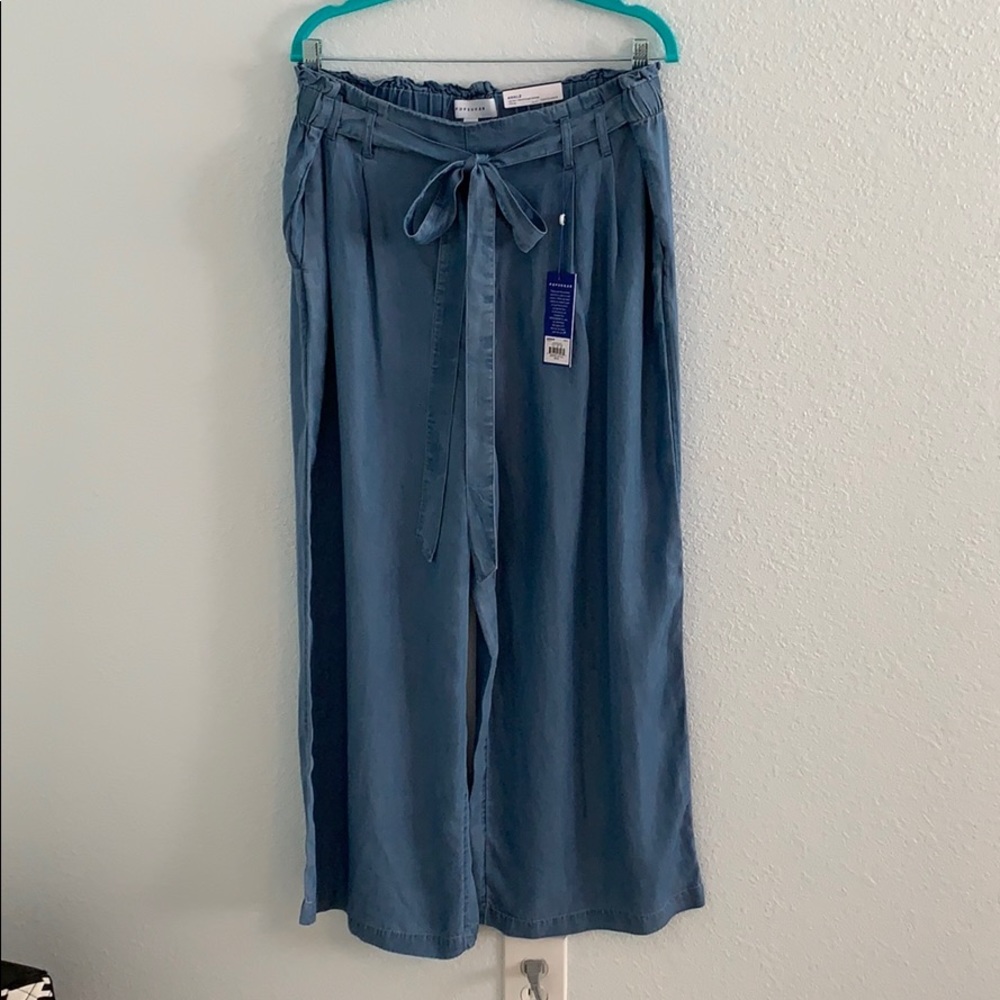 NWT POPSUGAR “Paper Bag Soft Pant” Wide Leg XL